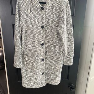 Maurices Black and White Knit Cardigan